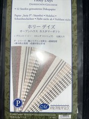 Creative Memories Holly Days 12 G L Strips Of Printed Photo Mounting Paper New