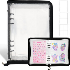 Sticker Storage Organizer Binder A5 Sticker Book Collecting Album Reusable Stick