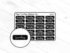 2524-2~~Days of the Week Planner Stickers.