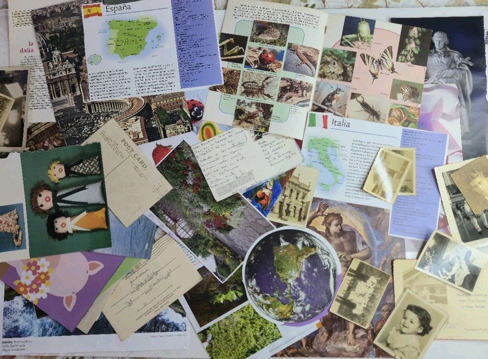 100 Ephemera Authentic Book Cutouts And More For Collages Scrapbook Junk Journal