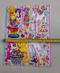 Lisa Frank Stickers Large Sheet Unicorns Puppies Cats 13X9 One Sheet