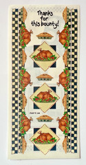 Stamping Station Thanksgiving Border Stickers 5.5×12 In. sheet turkey dinner pie