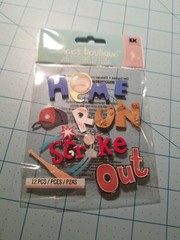 Scrapbooking Baseball & Sports Themed Set Of 3 Mixed Brand Items – Brand NEW