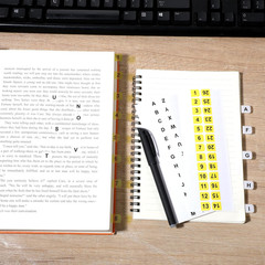 260Pcs Alphabet Tabs Self Adhesive A-Z 26 Letters Tabs Sticky and Number Sticker