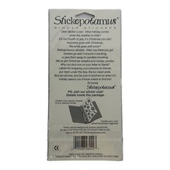 (1) Sealed Sheet Stickopotamus Binder Stickers Christmas Accessories Mod VTG NOS