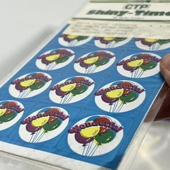 Vintage 80s Stickers CTP Foil Mylar Balloons Wonderful Pack of 36 Birthday Shiny