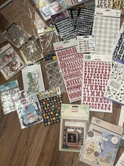 Lot of 56 Pkgs Scrapbooking Stickers Letters & MORE! See Photos NEW