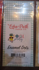 Echo Park Enamel Dots Stickers Lot X4