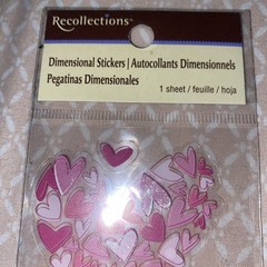 Recollections~Hearts~Dimensional Stickers
