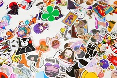 HUGE Mixed lot of random Stickers Loose Dragon balls, anime, KPop, pokemon & ETC