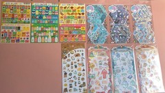 Japan Kawaii Aesthetic Sticker Sheet Choose 1, Contact Me Food, Flowers, Animals