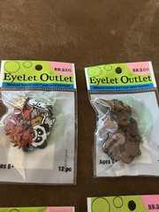 Eyelet Outlet Brads Lot of Animals NEW 6 packs Card Making Scrapbooking