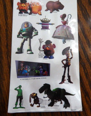 TOY STORY Removable Stickers Disney Pixar Mello Smello Prismatic 1995 Vtg Lot/3