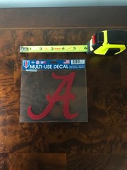 NCAA Multi-Use Decal Reusable/Removable – WinCraft – NEW – ALABAMA CRIMSON TIDE