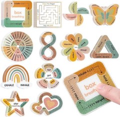 Sensory Strips for Anxiety Calming Stickers, 36Pcs 2 Textured for Mood Calmin…