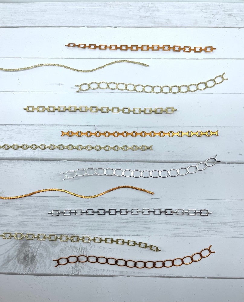 Die Cuts Jewelry Chain 16 Pieces
