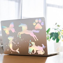 36 Sheets Holographic Sticker Paper Clear A4 Vinyl colourful