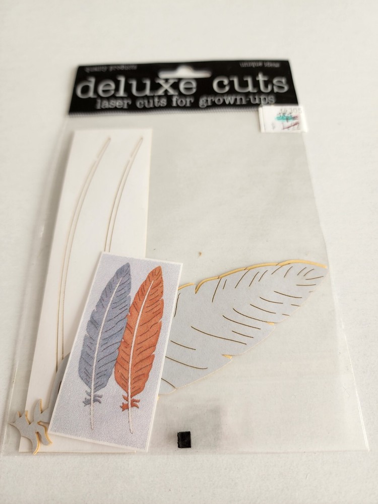 Feathers – Die Cut Laser Cut New – Deluxe Cuts Scrapbooking – Retired #23