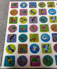 NOS Sticker King Vintage Cool RARE Prism Bird Stickers New Old Stock Lot of 5