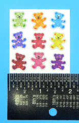 Prismatic Teddy Bears Sandylion Sticker Mod Sheet 2″x 2″