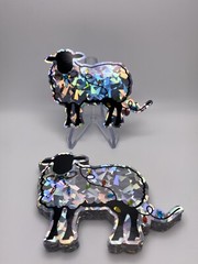 [Custom Crystal Holographic Vinyl Stickers / Die Cut Stickers / Logo Stickers]