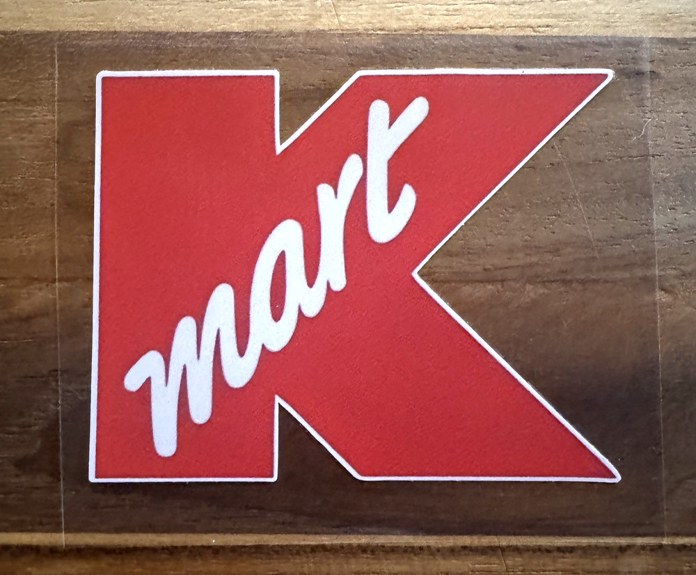 K-Mart Store Logo Sticker «Retro USA» 3″ x 2.5″ Die-Cut Vinyl Decal