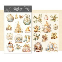 Rub On Transfers Stickers 2 Sheets for Crafts Cloth Glass Acrylic Wood Furnit…
