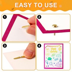 Paper Brass Fasteners, 3/4-Inch Metal Brass Brads Round Brads for Paper Crafts M