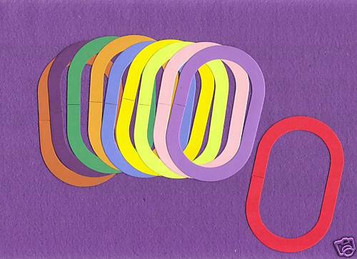 CHAIN LINK die cuts scrapbook cards