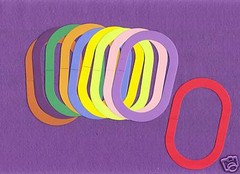 CHAIN LINK die cuts scrapbook cards
