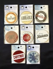 8 Assorted Vintage Li’l Davis Chip-Art Paper Coasters Scrapbooking DIY Craft NEW