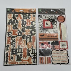 Scrapbooking Stickers & Chipboard Lot Halloween Pirate Theme New Bundle