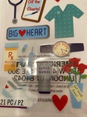 Sticko Nurse stickers-21 pieces- EK Success- 2013