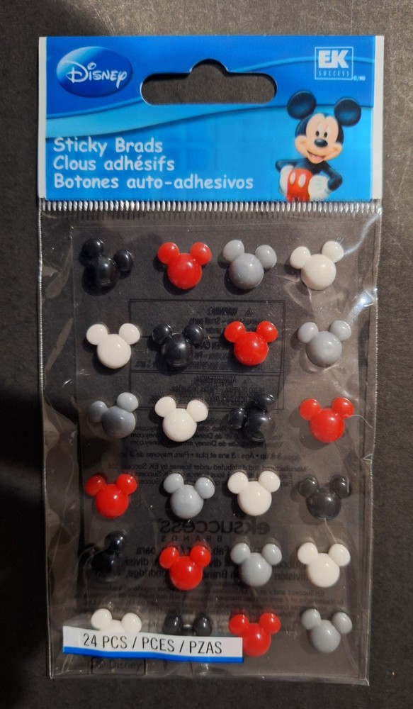 Disney-Mickey Sticky Brads-24 pieces by EK Success