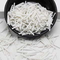 600 Glass Tube Bugle Beads 2X16mm Opaque White + Storage Box