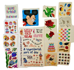 VTG HTF Sandylion Hambly Studios Scrapbook Stickers Pooh Dragon Fish Birthday 6H