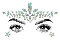 6 Pcs Music Festival Face Jewels, Rhinestone Rave Gems Glitter, Crystal Birth…