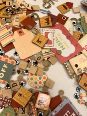 1000’s Papercrafting Chipboard Accents Scrabble Wood Letter Tags Sayings
