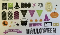 American Crafts Halloween Bits Die Cut Cardstock Shapes 40 Count