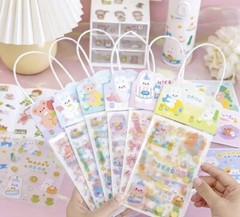 4PCS Random Cute Cartoon Stickers for Kids Fun Craft Stickers for Cup,Decor, DIY