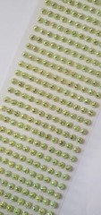 CraftbuddyUS 312pcs 6mm, 26 AB Mint Pointed Self Adhesive Strips Gems Craft DIY