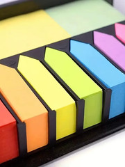 1 Set of Colorful Convenience Stickers Organization Multi-Color Stickers Set Lea