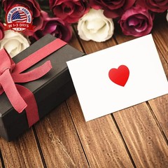 Red Heart Stickers Roll 1 Inch Valentine’s Day Love Shape Labels Waterproof Remo