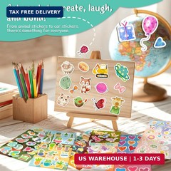 800 Stickers for Kids, Cute Stickers for Kids Classroom, Including Dinosaur,Anim