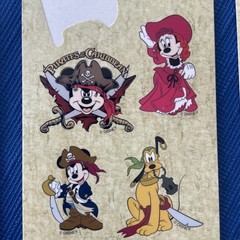 Lot Of Stickers From Early 2000s Disney Pirates Of The Caribbean Mickey Minnie
