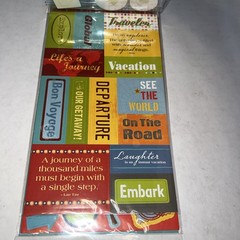 Vacation Travel Theme Scrapbook Stickers/Embellishments Sealed 3 Pack/220+ Pcs