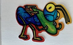 Multicolored Stickers Bugs In Color