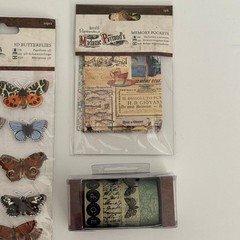 Docrafts Papermania Madame Payraud Scrapbook Set Stickers Vellum Washi Tape New
