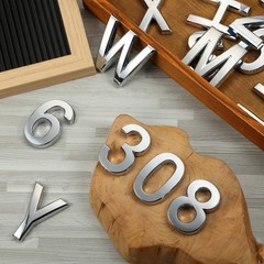 36 Pcs 3D Mailbox Number Stickers 0-9 & Letters for Address Signs – Adhesive Dec