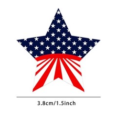 500 Pcs 4th of July Patriotic Stickers 1.5Inch American Flag Sticker USA Four…